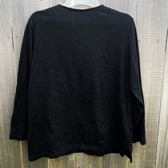 Quacker Factory 1x Christmas vintage jeweled & embellished top - Picture 3 of 5